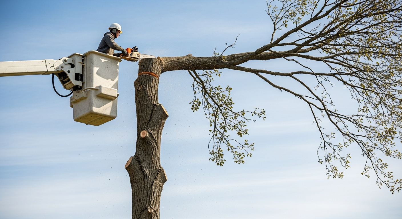 Taille d'arbres residentielle a Irlande, Quebec