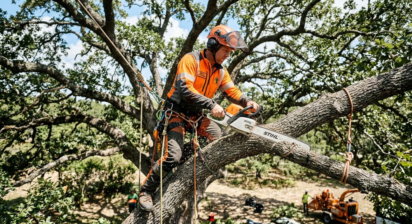 Arboriste certifie a l'oeuvre a Clermont