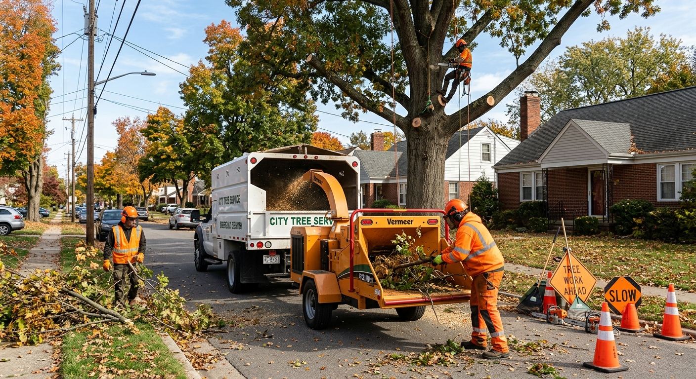 Arboriste certifie a l'oeuvre a Mille-Isles