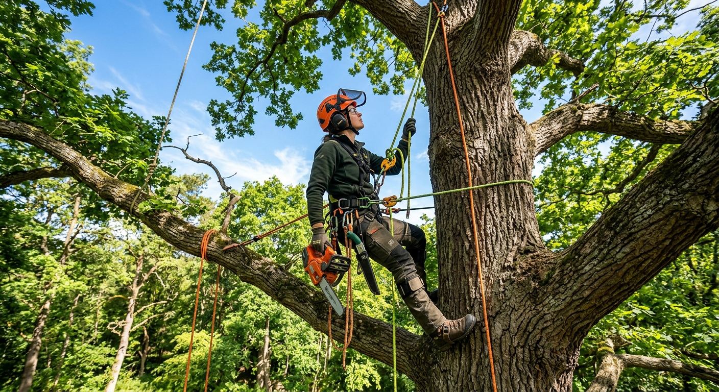 Taille d'arbres residentielle a La Sarre, Quebec